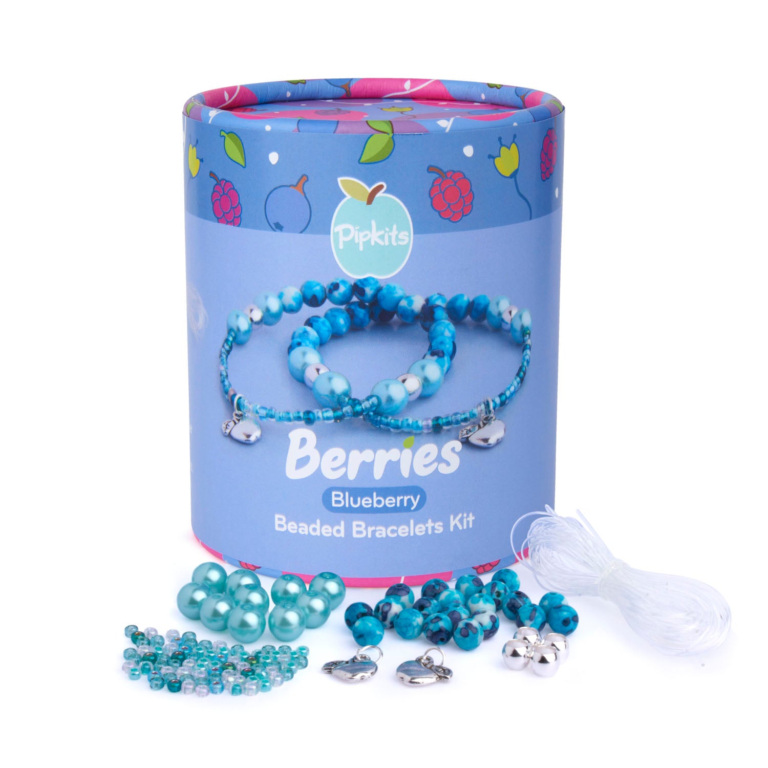 Blueberry Berries Beaded Bracelet Kit (Makes 2) – Pipkits